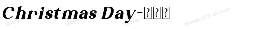 Christmas Day字体转换